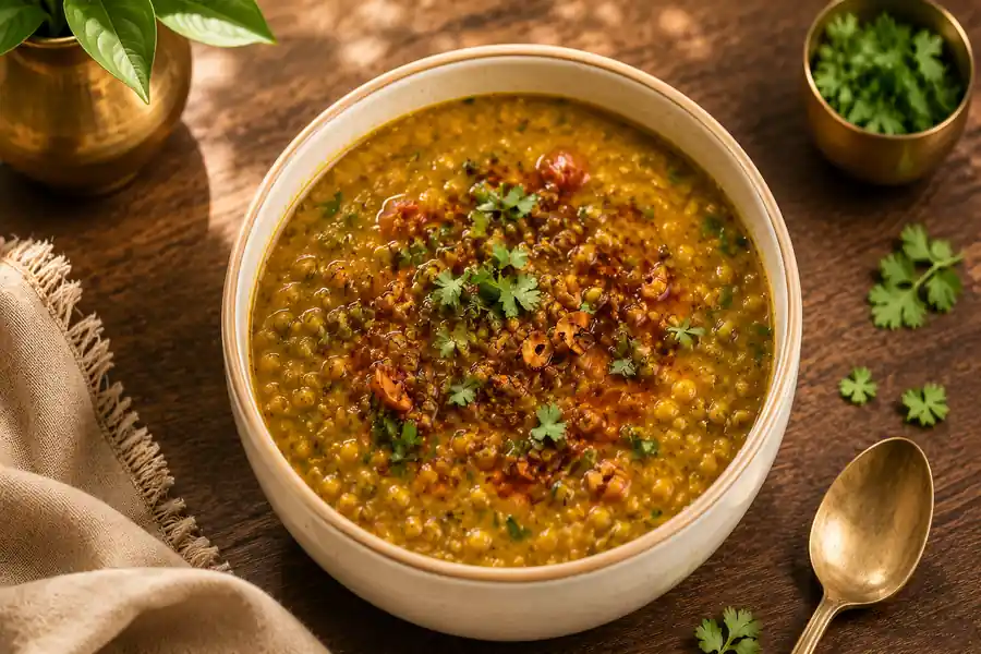 Moong Tadka with Rice