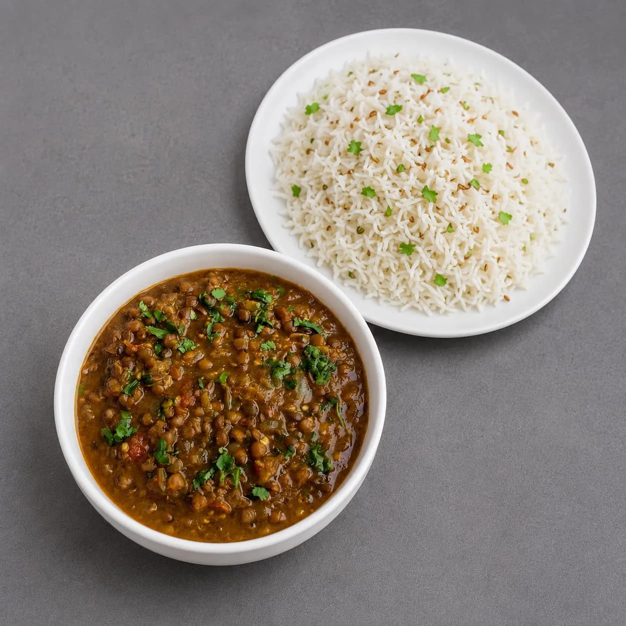 Masoor Tadka With Rice
