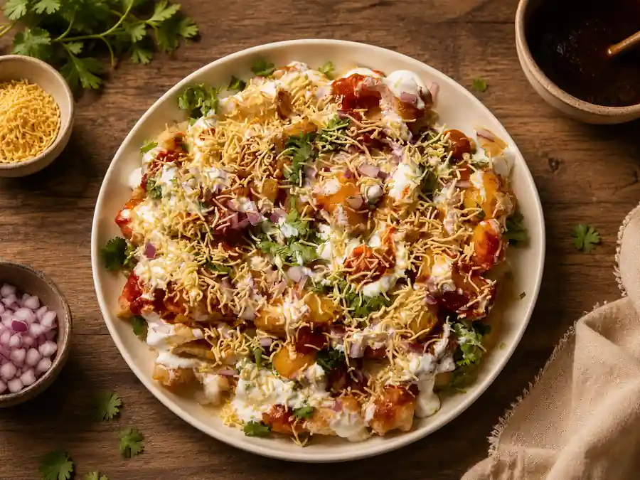 Aloo Papadi chaat